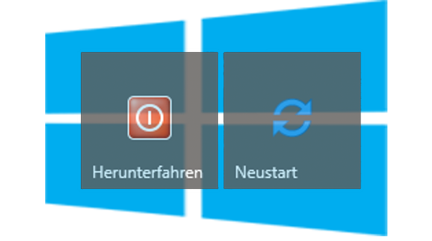 Herunterfahr-/ Neustartbutton erstellen für Windows 10