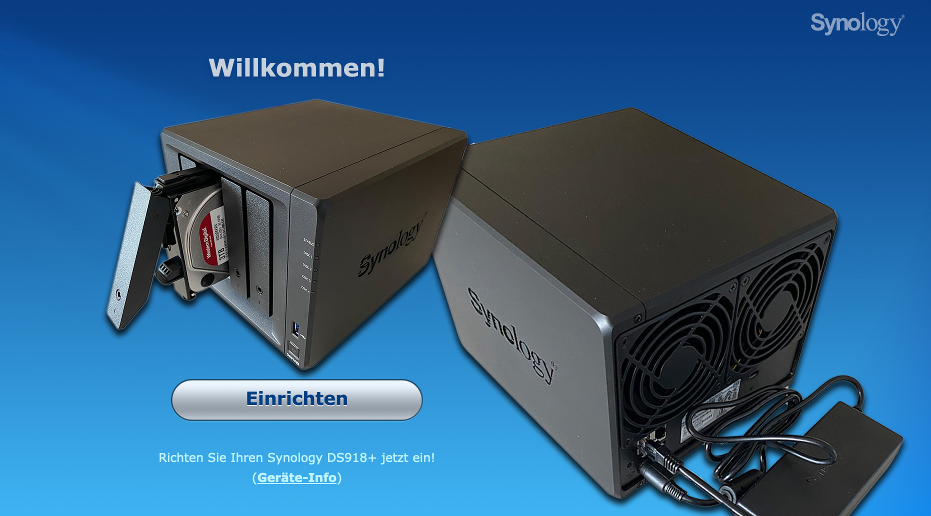 Synology DS918+ Die Grundeinrichtung
