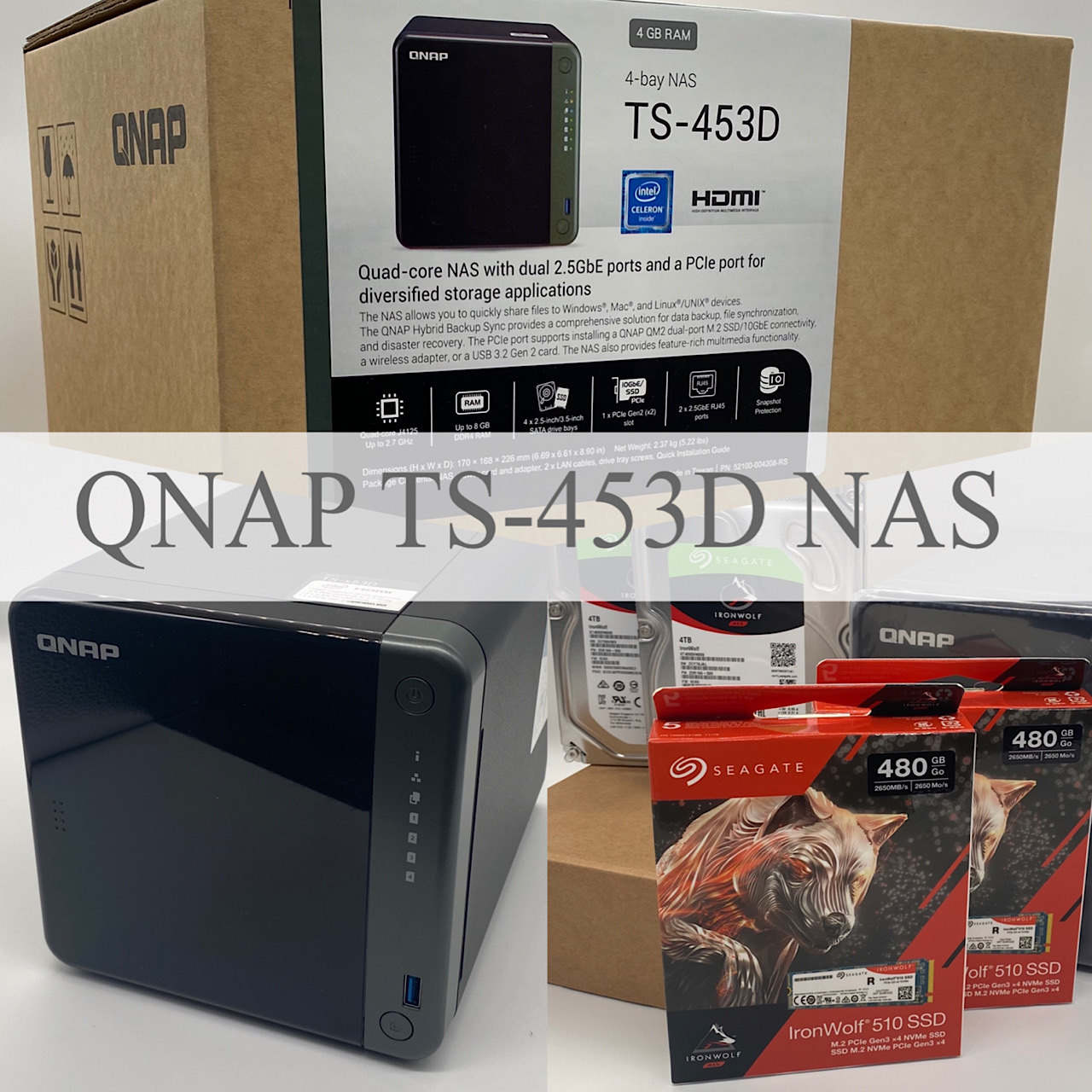 QNAP TS-453D NAS Vorstellung und auspacken