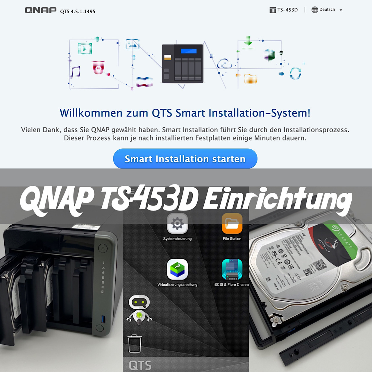QNAP TS-453D Einrichtung
